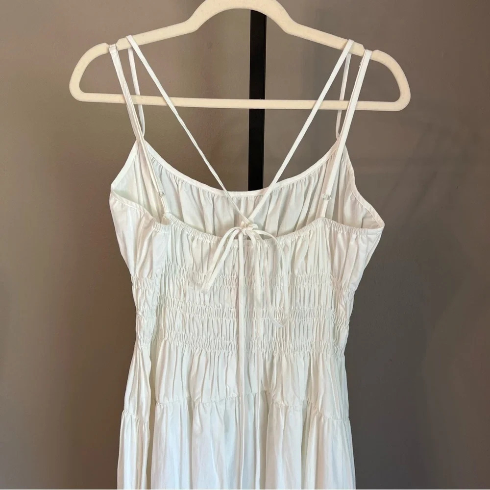 Ciao Lucia Volta Midi Dress White Large NWT Coastal Beach Vacation Contemporary - Picture 10 of 12
